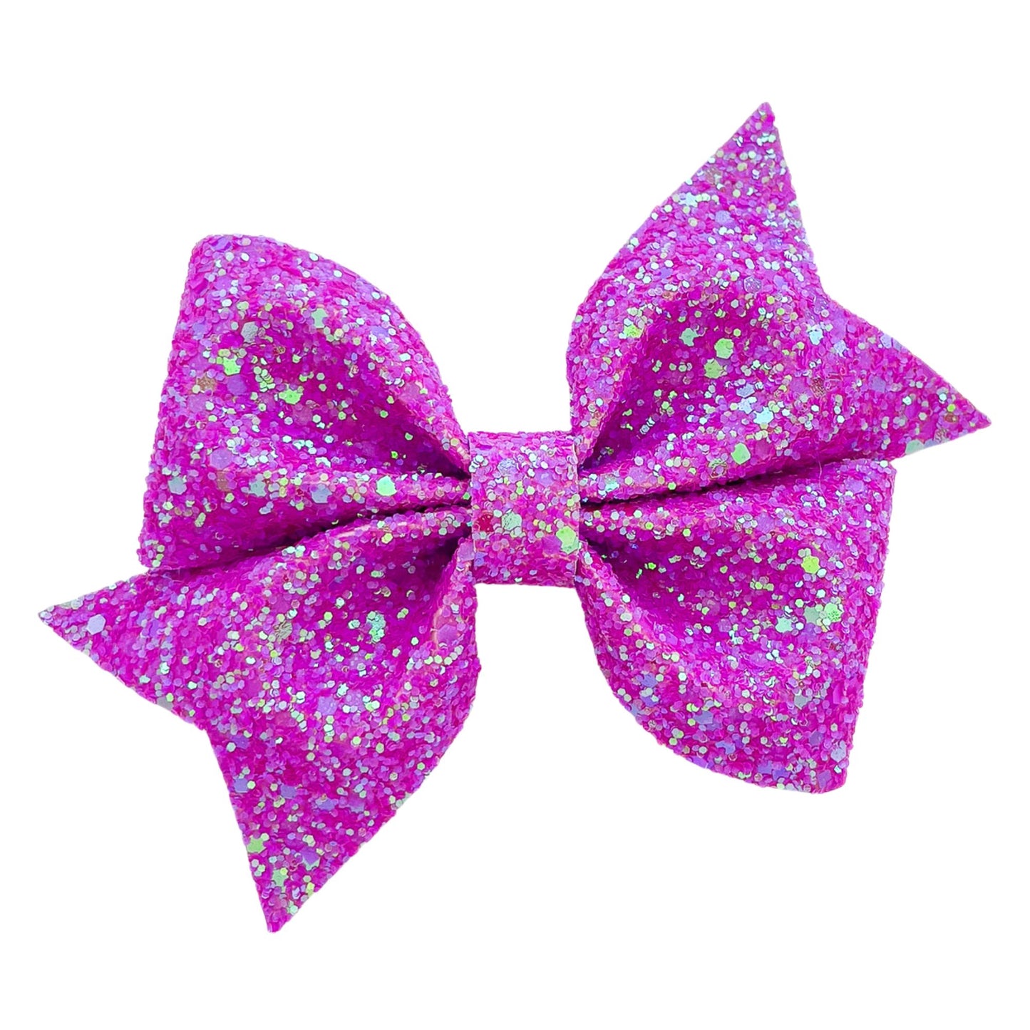 Electric Orchid Glitter Piper Bow