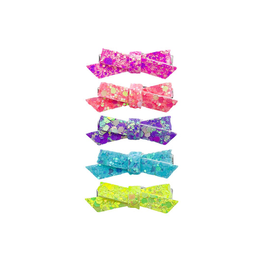 Summer Glitter Mini Bow Set