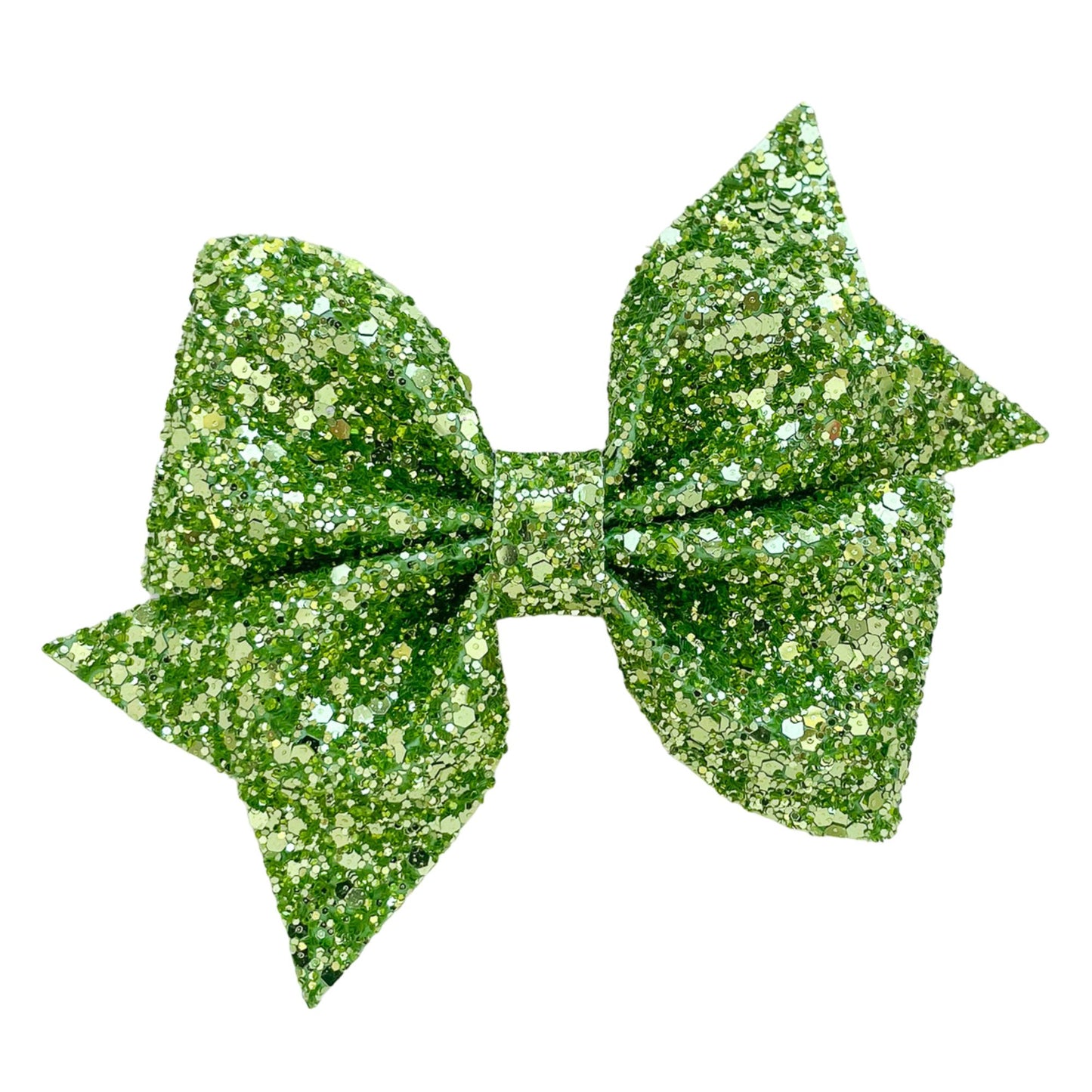Lime Green Glitzy Glitter Piper Bow