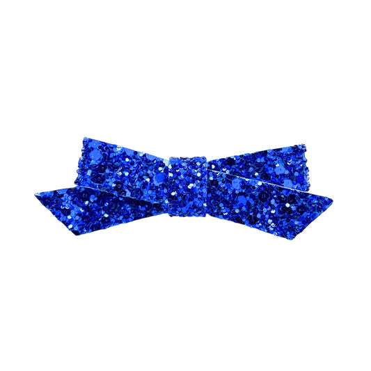 Royal Blue Glitzy Glitter Penelope Bow