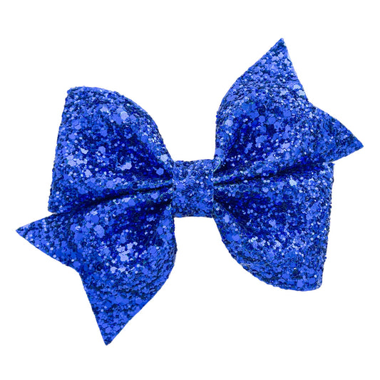 Royal Blue Glitzy Glitter Piper Bow