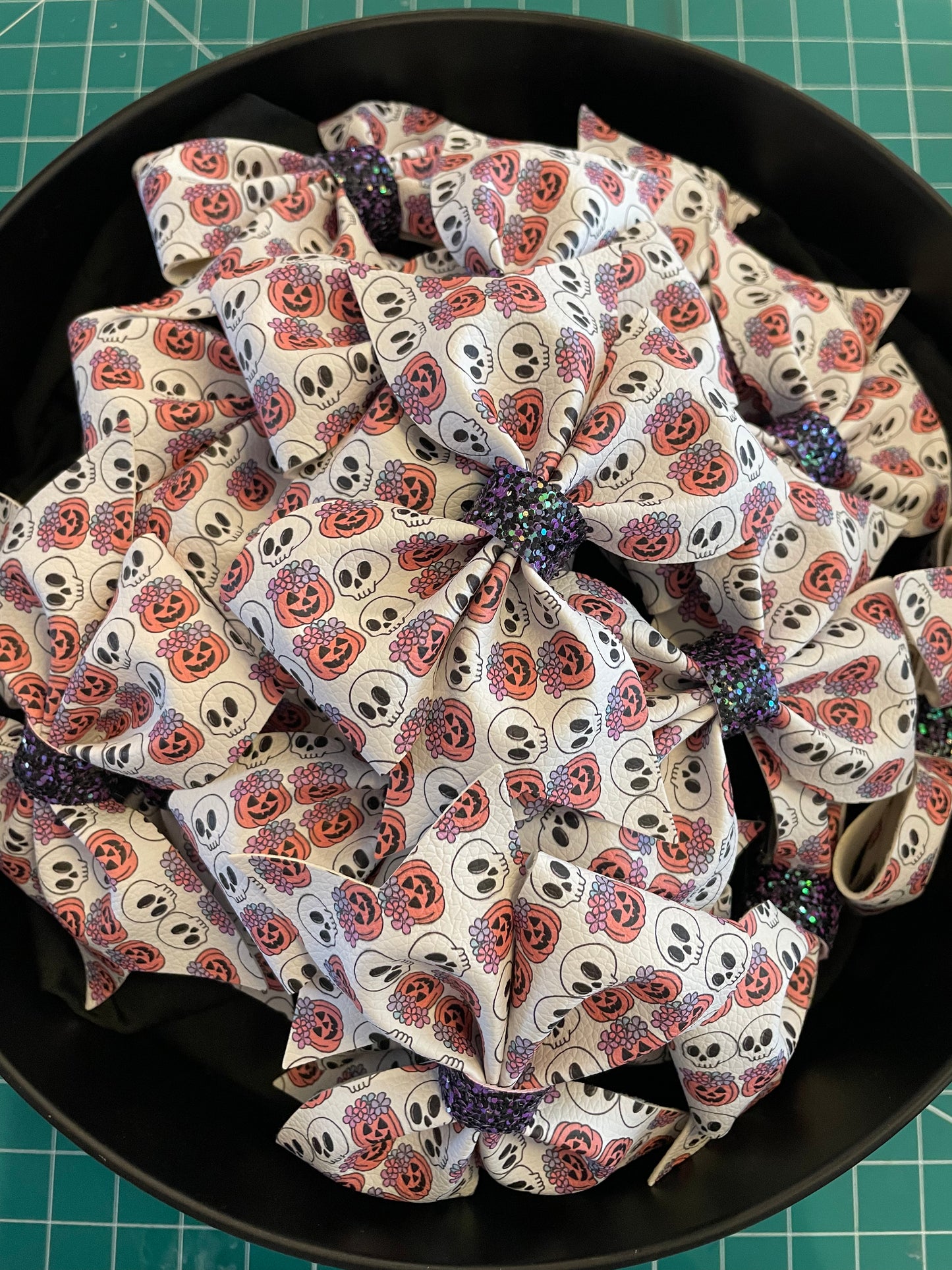 Skulls + Pumpkins Piper Bow Sale