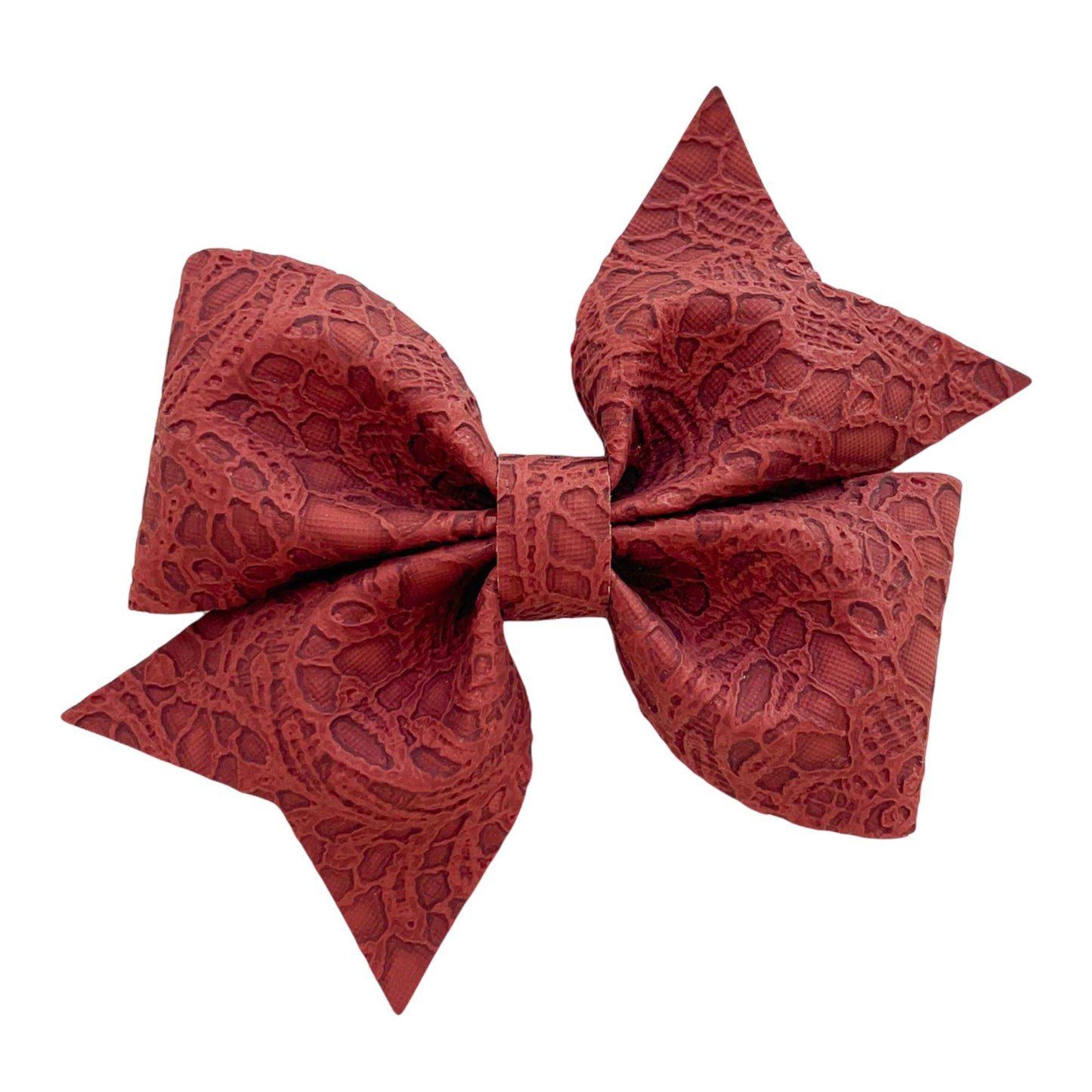 Rust Embossed Piper Bow