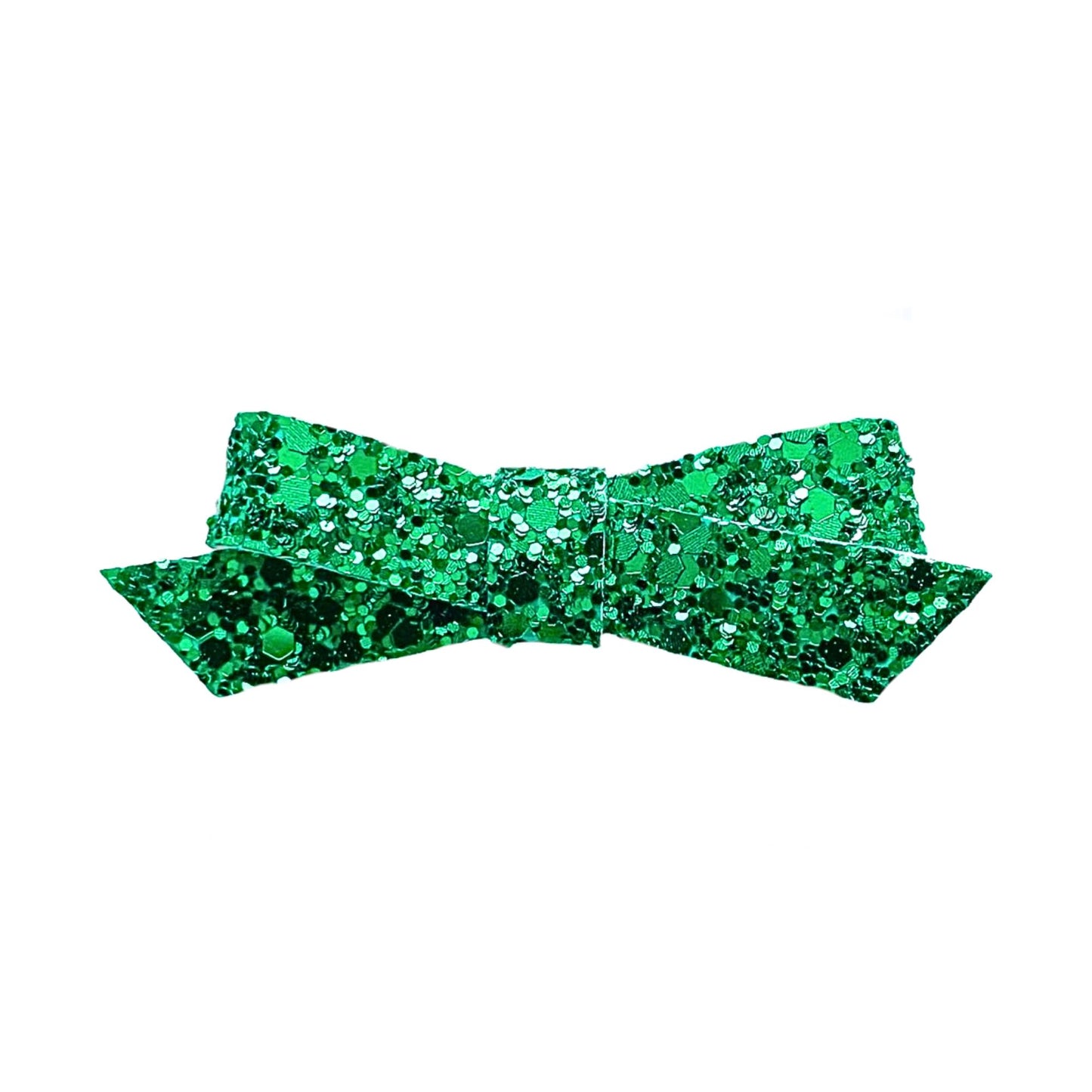 Emerald Glitzy Glitter Penelope Bow