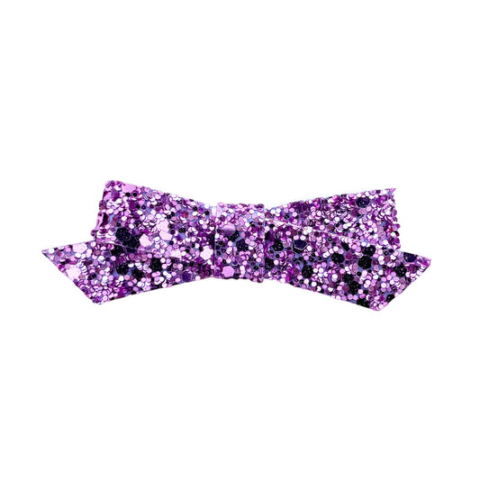 Light Purple Glitzy Glitter Penelope Bow