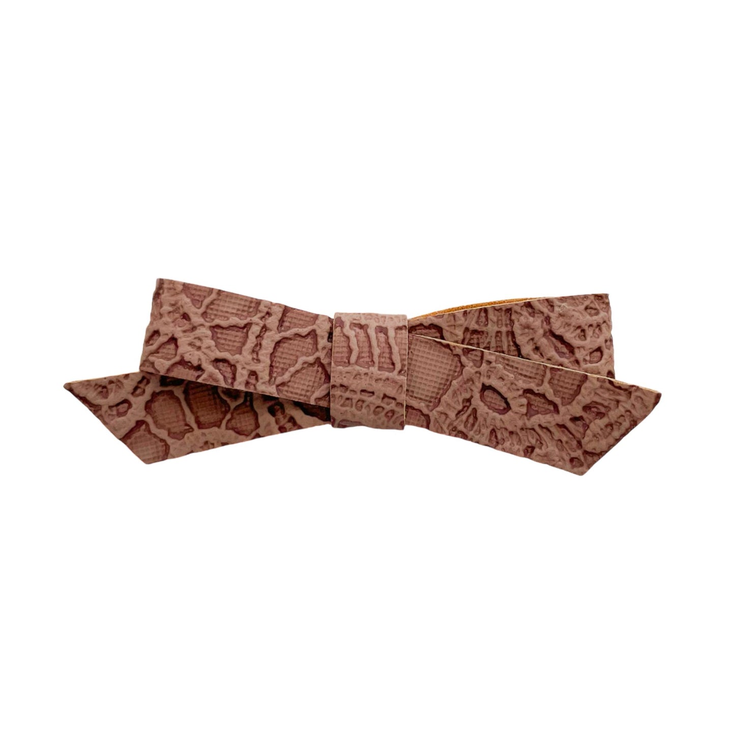 Mauve Embossed Penelope Bow