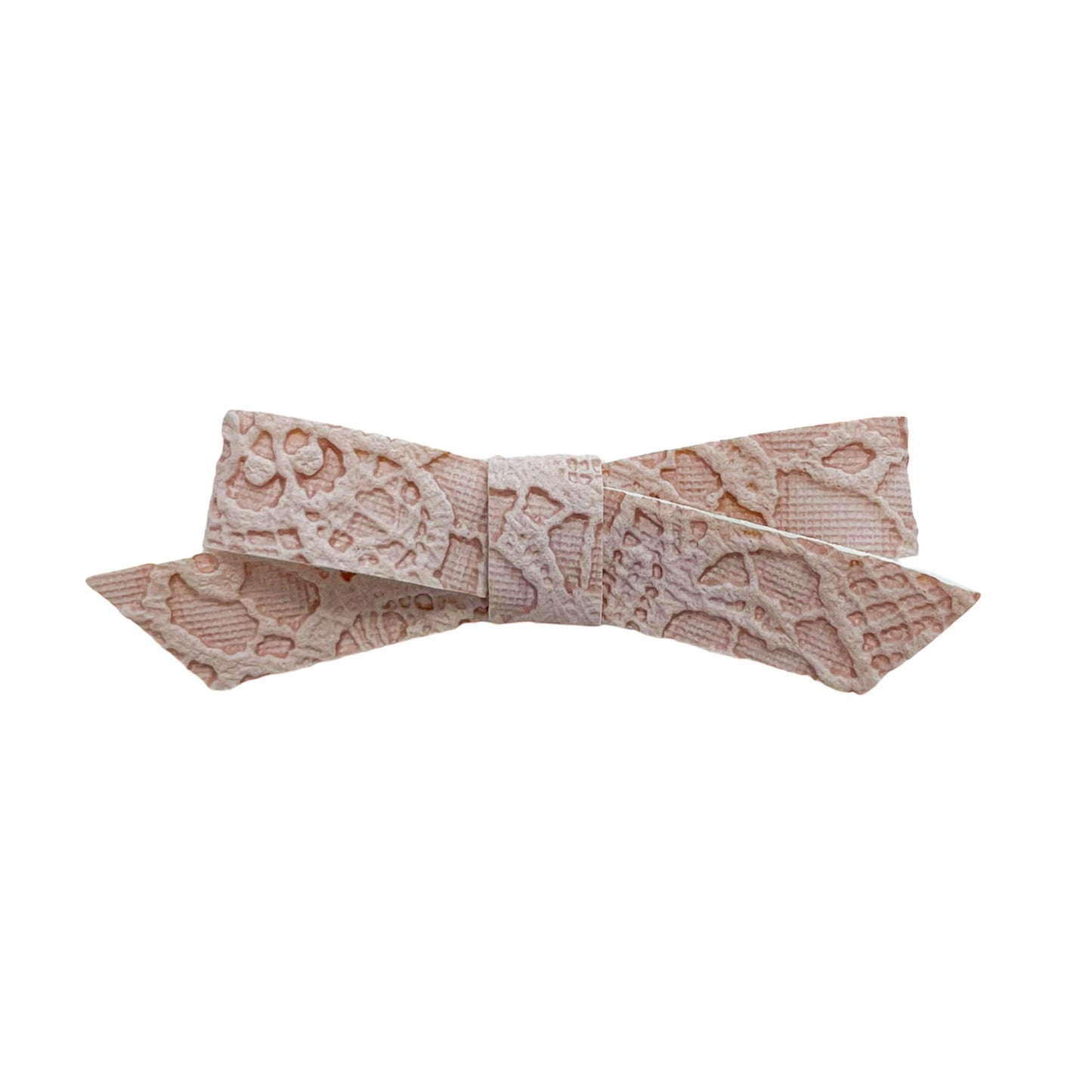 Nude Embossed Penelope Bow
